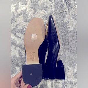 Tory Burch Eleanor 35mm Black Leather Logo
Pump Heels Shoes Womens